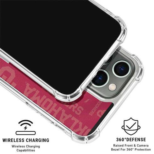 University of Oklahoma Split Jersey iPhone 15 Pro Clear Case